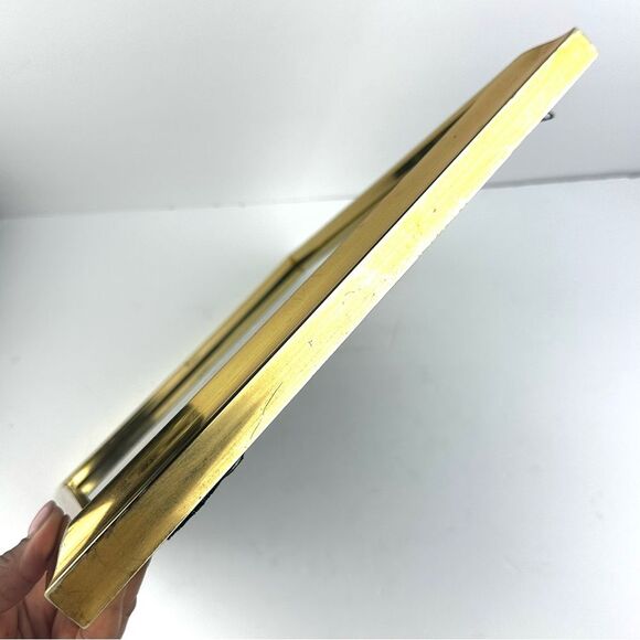 Vintage African Handmade Banana Leaf Tribal Dancing Art Photo in Gold Frame - Picture 3 of 9